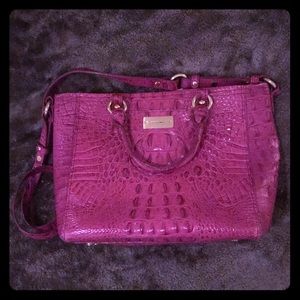 Brahmin leather pink handbag